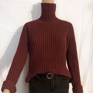 ‘Lands’End’ Maroon/Burgundy Sweater